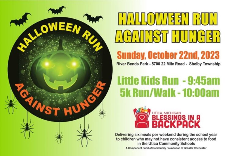 Halloween Run Against Hunger Utica Blessings in a Backpack